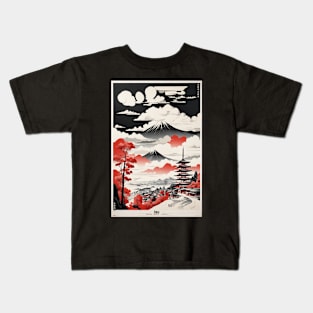 Obu Japan Vintage Poster Tourism Kids T-Shirt